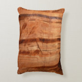 ストライプのRock of Double Arch Alcove II at Zion アクセントクッション (裏面(縦))