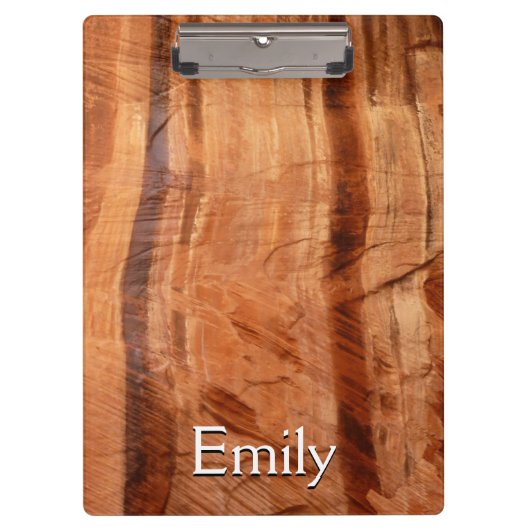 ストライプのRock of Double Arch Alcove II at Zion クリップボード (正面)