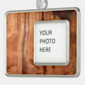 ストライプのRock of Double Arch Alcove II at Zion シルバープレートフレームオーナメント (左)