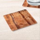 ストライプのRock of Double Arch Alcove II at Zion スクエアペーパーコースター (アングル)