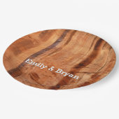 ストライプのRock of Double Arch Alcove II at Zion ペーパープレート (アングル)