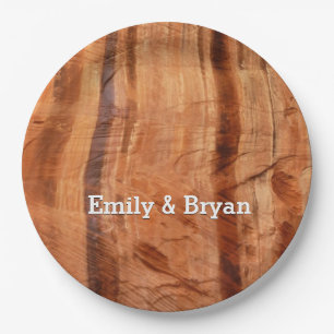 ストライプのRock of Double Arch Alcove II at Zion ペーパープレート