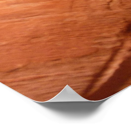 ストライプのRock of Double Arch Alcove II at Zion ポスター (角)