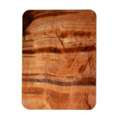 ストライプのRock of Double Arch Alcove II at Zion マグネット (縦)