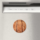 ストライプのRock of Double Arch Alcove II at Zion マグネット (インサイチュ (食洗機))