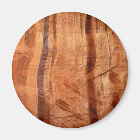 ストライプのRock of Double Arch Alcove II at Zion マグネット (正面)