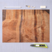 ストライプのRock of Double Arch Alcove II at Zion 薄葉紙 (クラフト)