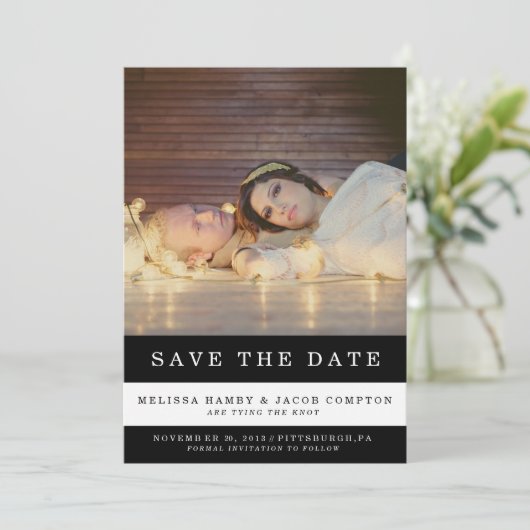 ストライプのSave the Dateのお知らせ セーブザデート (スタンド正面)