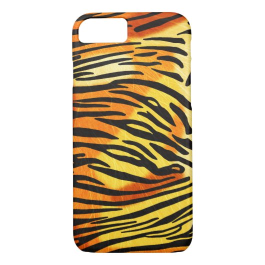 ストライプのTiger Furプリントパターン Case-Mate iPhoneケース (裏面)