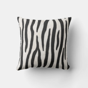 ストライプのZebra Furリアルなエキゾチックアニマルプリント クッション