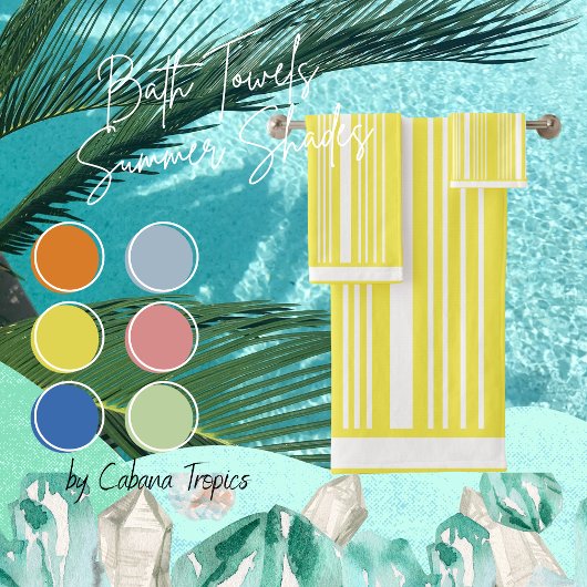 ストライプイエローバスタオオルセット バスタオルセット