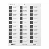 ストライプウィンタースノーグローブホリデー住所 シール (フルシート)