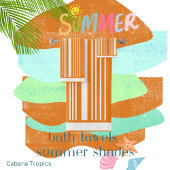 ストライプオレンジと白 バスタオルセット