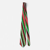 ストライプオレンジ色の緑のパタミニマルーン ネクタイ (正面)
