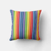 ストライプカラフルスロー枕 クッション (裏面)