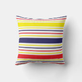 ストライプカラフル夏 クッション (裏面)