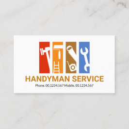 ストライプカラフル手具改装 名刺