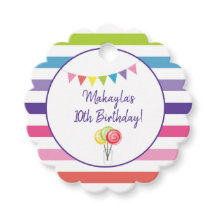 ストライプキャンディランド棒つきキャンデー誕生日パーティー