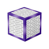 ストライプグラデーション – violet +アイディア フォトキューブ (裏面アングル)