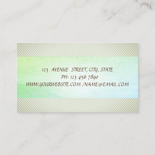 ストライプサボテン多肉点 名刺 (裏面)