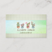 ストライプサボテン多肉点 名刺 (正面)