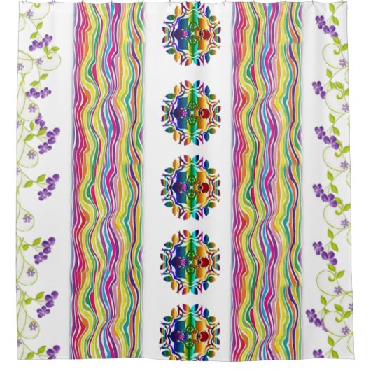 ストライプシャワーカーテン シャワーカーテン (正面)