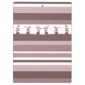 ストライプシルエット柄の鉢植え クリップボード (裏面)