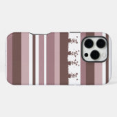 ストライプシルエット柄の鉢植え iPhoneケース (裏面横)