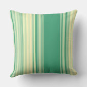 ストライプシーフオムグリーンと小麦装飾用クッション クッション (裏面)