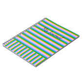 ストライプジャーナル ノートブック (左側)