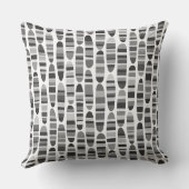 ストライプストローク120123 – 白黒 クッション (裏面)