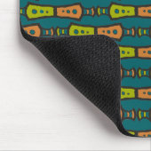 ストライプティール（緑がかった色）:マウスパッド マウスパッド (コーナー)