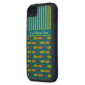 ストライプティール(緑がかった色):iPhone 5/5sケース Case-Mate iPhoneケース (裏面左)