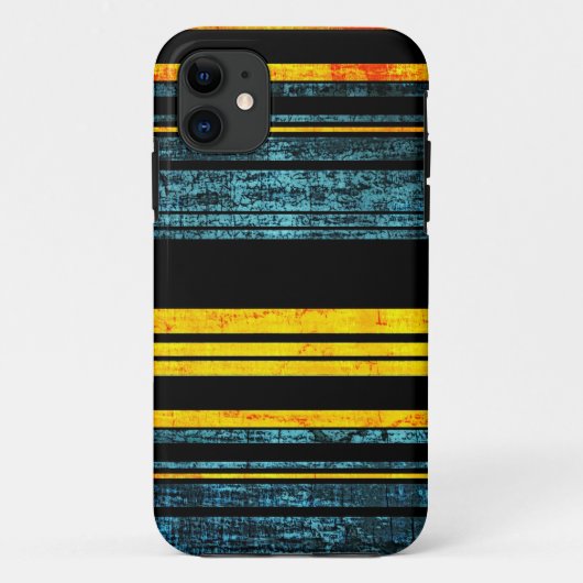 ストライプテクスグランジチャ Case-Mate iPhoneケース (裏面)