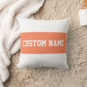 ストライプテンプレートと名前 クッション (ブランケット)