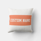 ストライプテンプレートと名前 クッション (裏面)