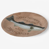 ストライプバスの父の日釣果 ペーパープレート (アングル)