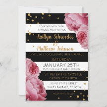 ストライプバラとグリッタードモダンッ結婚ト