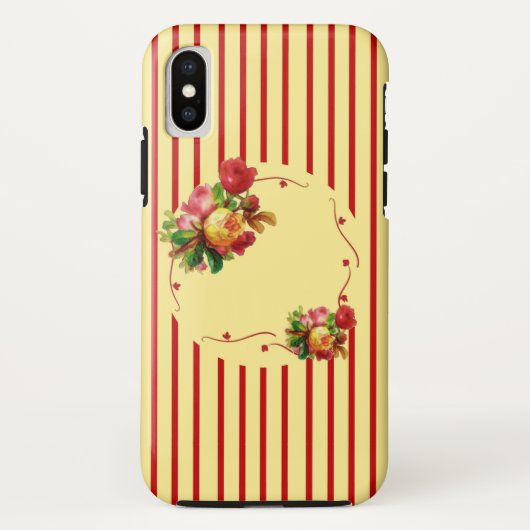 ストライプバラとケースメイトStuff iPhone Xケース Case-Mate iPhoneケース (裏面)