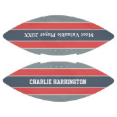 ストライプパタン名前をカスタムする&文字サッカー アメリカンフットボール (パネル)