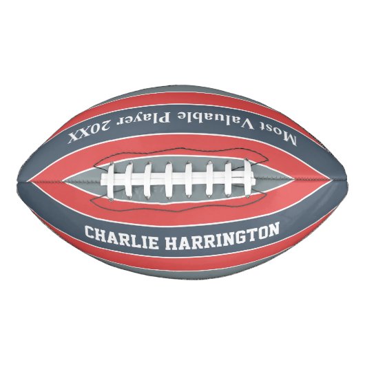 ストライプパタン名前をカスタムする&文字サッカー アメリカンフットボール (正面)