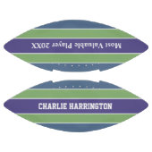 ストライプパタン名前をカスタムする&文字サッカー アメリカンフットボール (パネル)