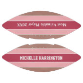 ストライプパタン名前をカスタムする&文字サッカー アメリカンフットボール (パネル)