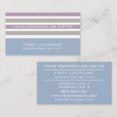 ストライプパターカスタムン名刺 名刺 (正面/裏面)