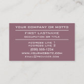 ストライプパターカスタムン名刺 名刺 (裏面)