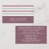 ストライプパターカスタムン名刺 名刺 (正面/裏面)