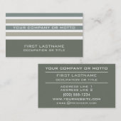 ストライプパターカスタムン名刺 名刺 (正面/裏面)