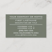 ストライプパターカスタムン名刺 名刺 (裏面)