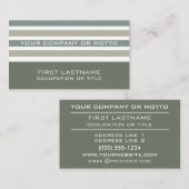 ストライプパターカスタムン名刺 名刺 (正面/裏面)