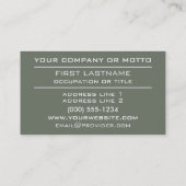 ストライプパターカスタムン名刺 名刺 (裏面)